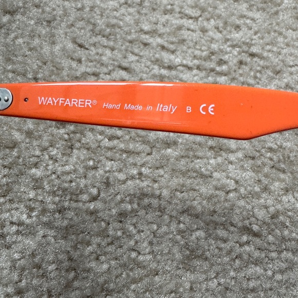 Ray-Ban Black and Orange Sunglasses with Case - Picture 3 of 5